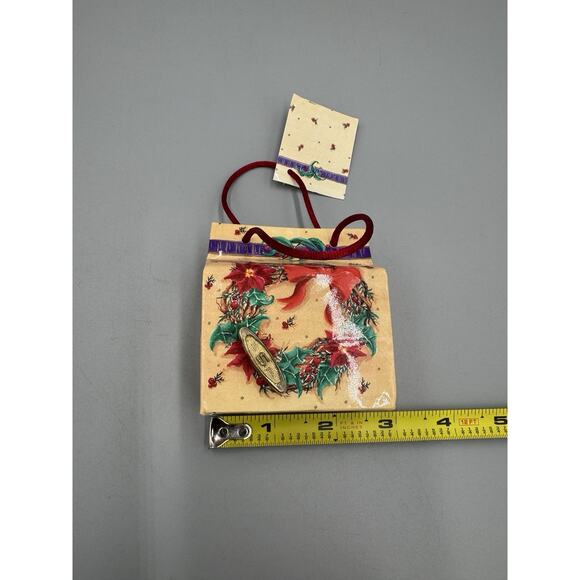 Russ Gift Bag Shaped Musical Wind Up Ornament Have Yourself Merry Lil Christmas - Picture 5 of 5